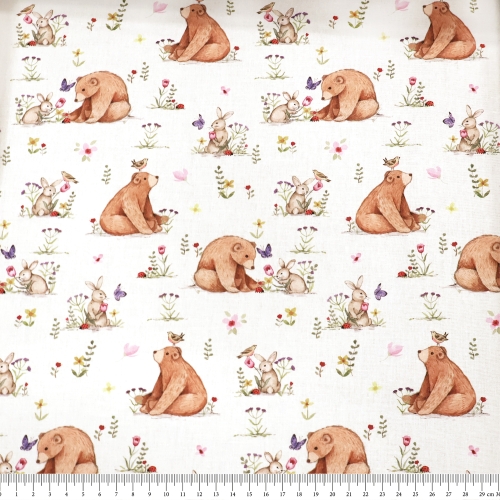 Õhem mustriga puuvillane kangas, France, 140 cm, Toile Provence