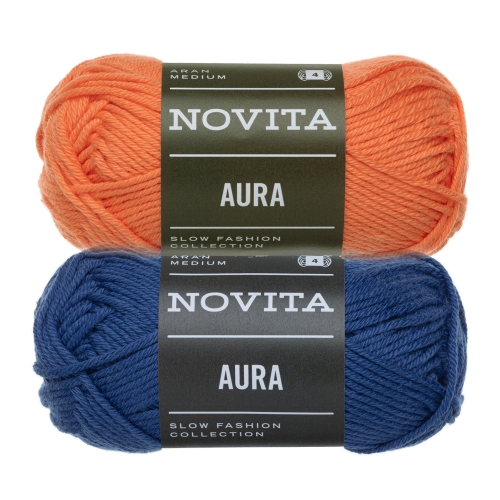 Puuvillane lõng Aura, Novita, 50 g = 80 m