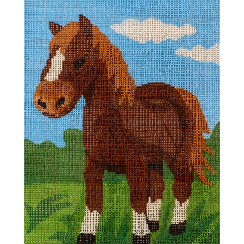 Tikkimiskomplekt eelprinditud mustriga ja mulineedega, Half Cross Stitch Kit, Gobelin L 