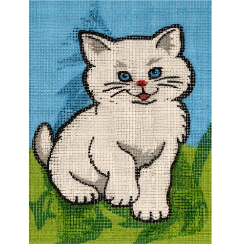 Tikkimiskomplekt eelprinditud mustriga ja mulineedega, Half Cross Stitch Kit, Gobelin L 