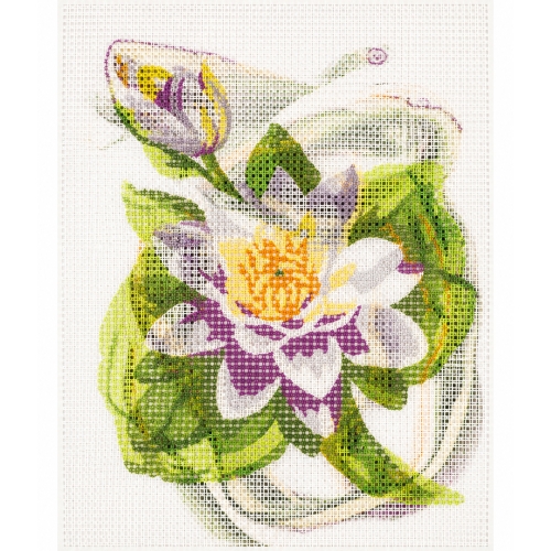 Tikkimiskomplekt eelprinditud mustriga ja mulineedega, Half Cross Stitch Kit, Gobelin L 