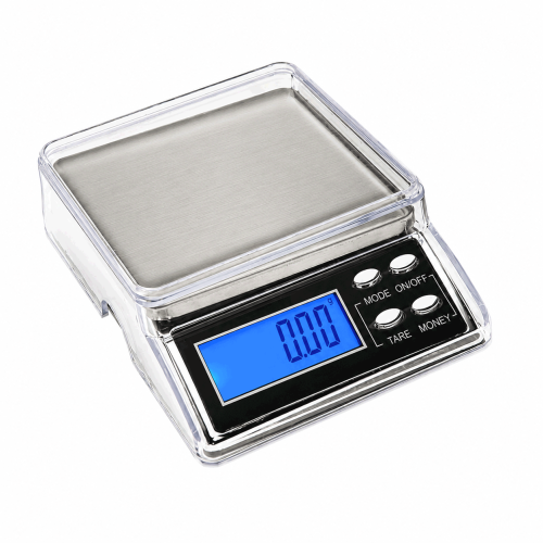Малые цифровые настольные весы, 11 х 7,5 х 3 см, до 500 г; - / + 0,1 г, KL1705