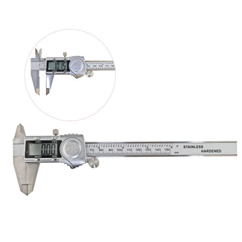 Täismetallist elektrooniline nihkkaliiber, nihkmõõdik, nihik, mm/tollid, KL4865