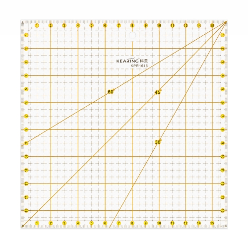 Läbipaistev plastjoonlaud, 16cm x 16cm, Kearing KPR1616