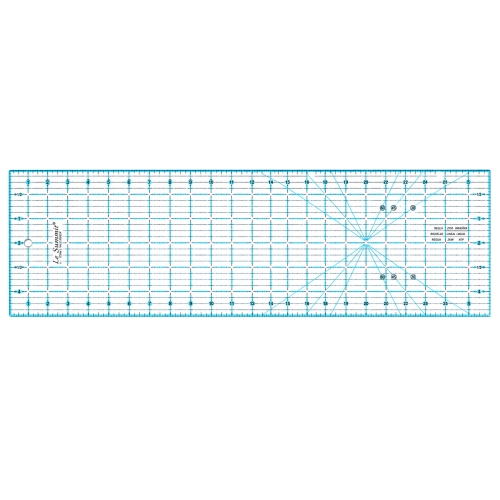 Tollmõõdustikus joonlaud, 6" x 24" Inch Scale Quilting Ruler with 1/8" grid, Le Summit 34624