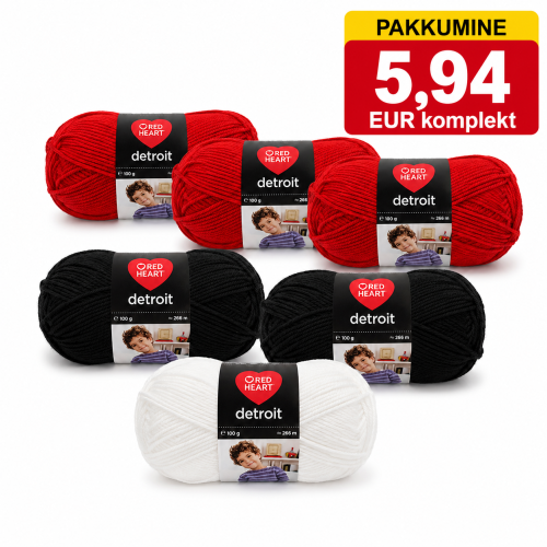 Lõngakomplekti Detroit pakkumine, 600 g / komplekt