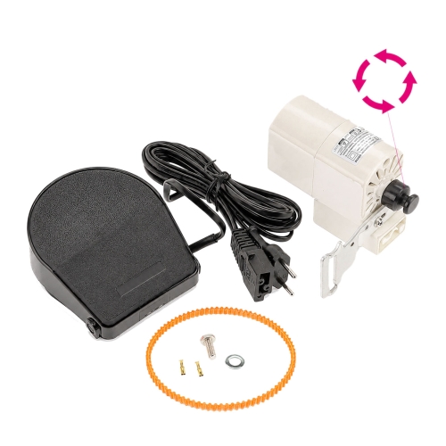Mootorikomplekt, kellaosuti vastupidises suunas pöörlev, 120W, 220V, 6000/min, VGK WM-298D-9S, KL0657