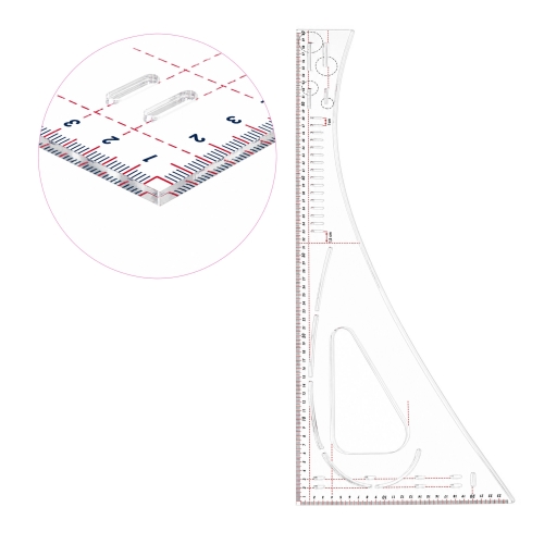 Läbipaistev plast-nurklekaal, 25 cm × 60 cm, KL2121
