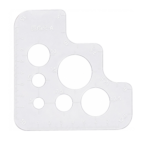 Šabloon-joonlaud, paksus 2,7mm, 10 x 10cm, KL4886