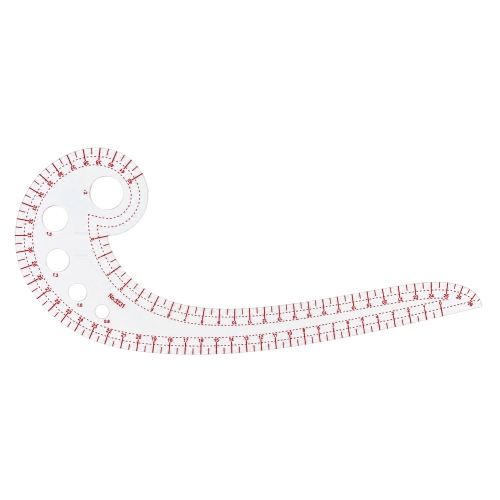 Painduv, läbipaistev plastlekaal (nn komakujuline), 30,5 cm, 3231