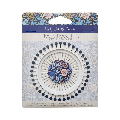 Plastnööpnõelad; 40 tk, 34 mm x ø0,60 mm, Hobby Gift HGC668.01