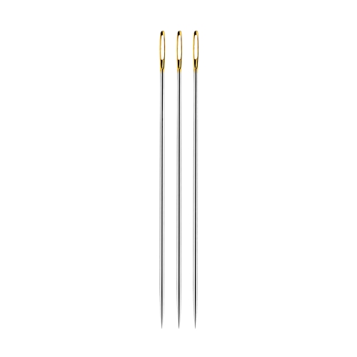 Käsitöönõelad, 3 tk, 9 cm, Long Darners No.4/0, KL0305