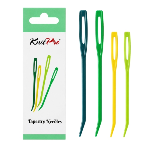 Plastikust painutatud otsaga nõelad, 4 tk, KnitPro 10900