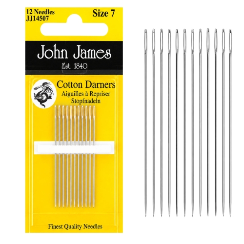 Traageldus- ja nõelumisnõelad, Cotton Darners, John James (UK)