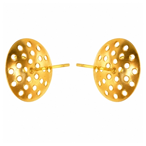 Sõelaga kõrvarõnga toorik, Metal Earring Billet,14mm