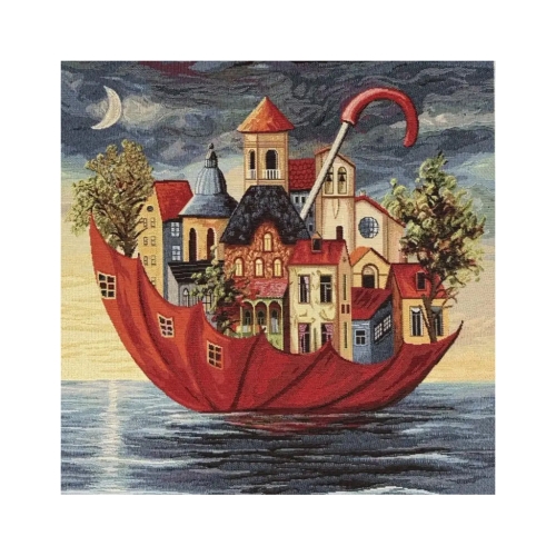 Gobeläänkanga kupong, 45 cm x 45 cm