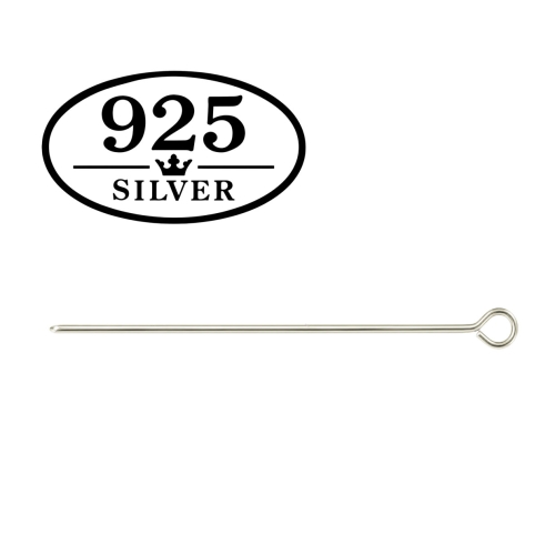 925 Hõbedast ehtenõel, 30 x 0,5 mm