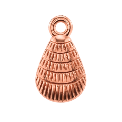 Simpukanmuotoinen riipus lenkillä, 24 x 15 x 6 mm