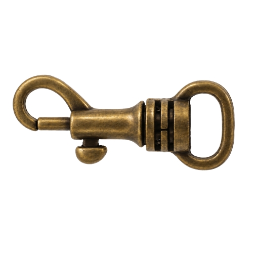 Metallinen karabiinihaka, pituus 33 mm, 8–10 mm leveälle hihnalle