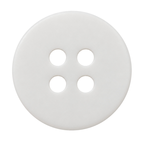 Yksinkertainen 4-reikäinen mattanappi, ø13 x 2 mm, koko: 20L