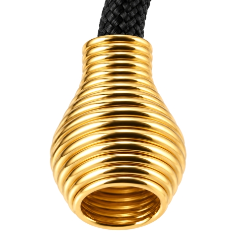 Metallinen nyörinpää, 14 mm × noin Ø10 mm, sopii Ø4 mm nyörille