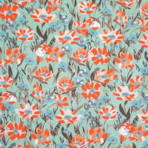 Lillemustriga, puuvillane kangas, (CO Premium Digital) 150cm, 211.856