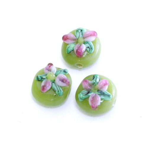 Ümar lapik riputis käsitööhelmes 15x15x10mm