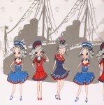 Puuvillane elastaaniga trikookangas, Stenzo, 3617