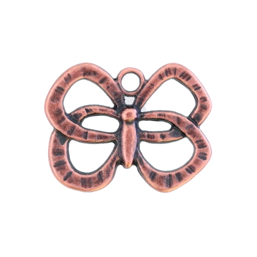 Metallist, liblikakujuline, aasataolise auguga, suuruses 33x25x4mm