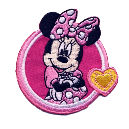 Triigitav Aplikatsioon; Minnie hiir südamega 6,5 cm