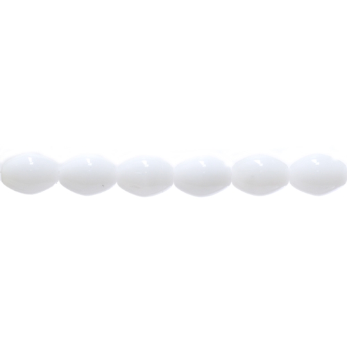 Ovaalne, pikuti läbistatud auguga 11x8mm klaashelmes 