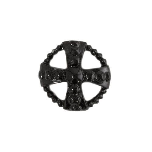 Ümar, reljeefse mustriga, kannaga metallnööp, 21mm/32L