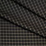 Kuldseruuduline, puuvillasegu kostüümikangas, 150cm, 14760