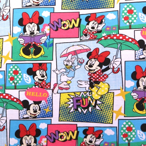 Minnie ja Daisy- ga Disney trikotaažkangas, 152cm