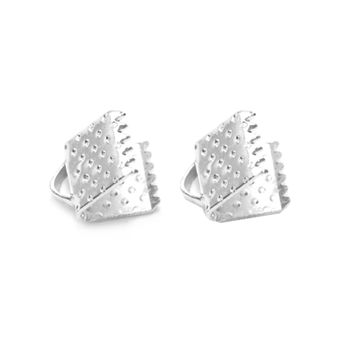 Otsakinnis, paelaotsik (nahkpaela kinnitused); 2tk, 6 x 6,5mm