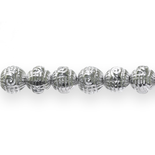 Ümar antiikse mustriga riputis/helmes  CCB plastikust 8mm