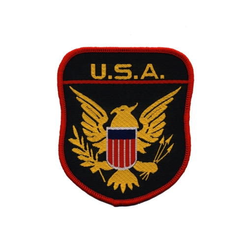 Triigitav Aplikatsioon; Kotkaga vapp "U.S.A." vapp 9x7,5 cm
