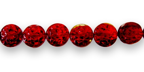 Ümar lapik läbipaistev antiikse reljeefse mustriga 14x5mm klaashelmes
