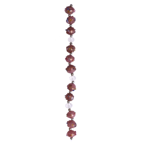 Klaaspärlite valik riputuspakendis, 1 x 18 cm, Varanasi-India helmed