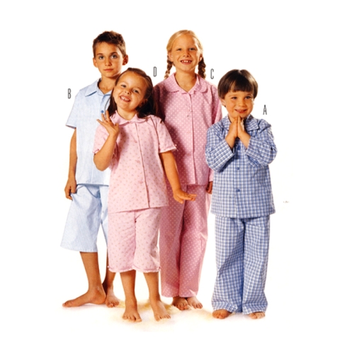 Ööriided 98- 170cm, Pyjamas Burda 9747