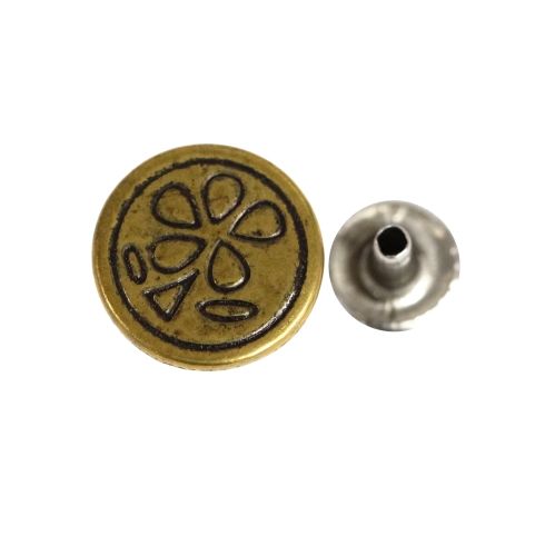 Naelkinnitusega nööp, teksanööp ø17 mm, suurus: 26L