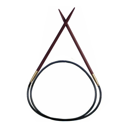Спицы из розового дерево на леске Rosewood, Pony Но. 9,0 мм