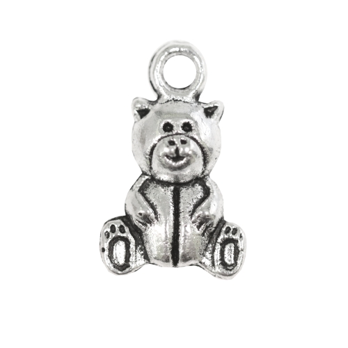 Mõmmikujuline, metallist ripats, 16 x 10 x 5mm