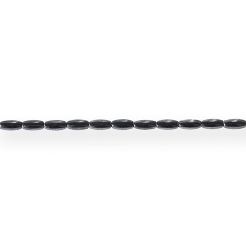 Riisikujulised, metallilaadsed plastikhelmed 6 x 3mm