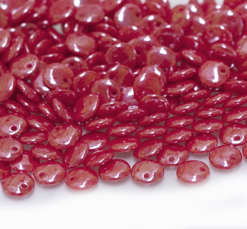 Ümar, lapik ülalt risti auguga klaashelmes 6x3mm 