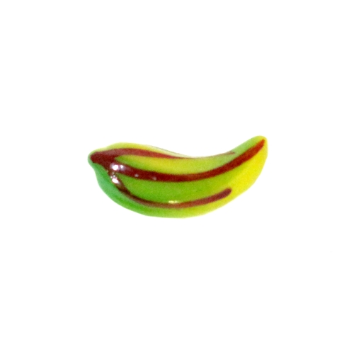 Tšillikauna kujuline, kannaga plastiknööp, 16x6mm, 24L