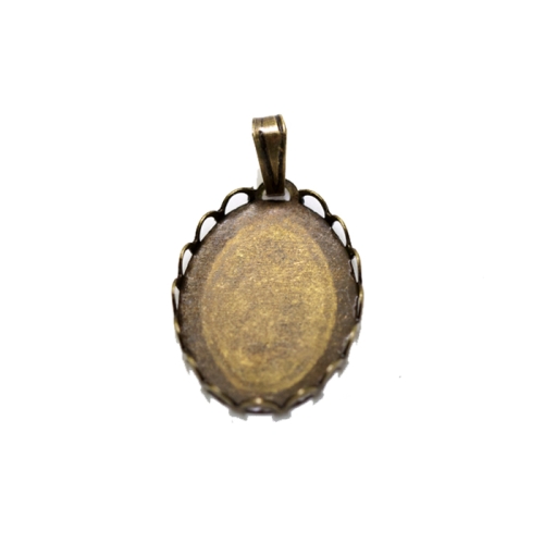 Oval Pendant Base / 21 x 14mm
