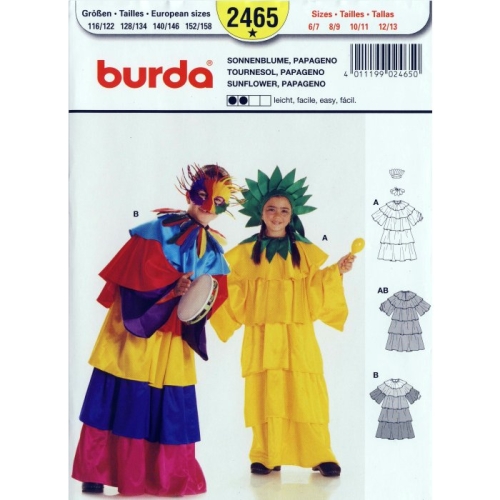 Päevalille ja papageno kostüüm Art. 2465