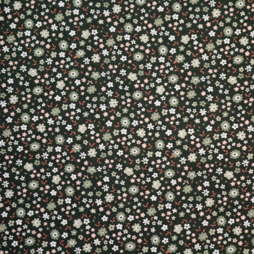 Lillemustriga, puuvillane popliinkangas (Poplin Damas 6003), 150cm