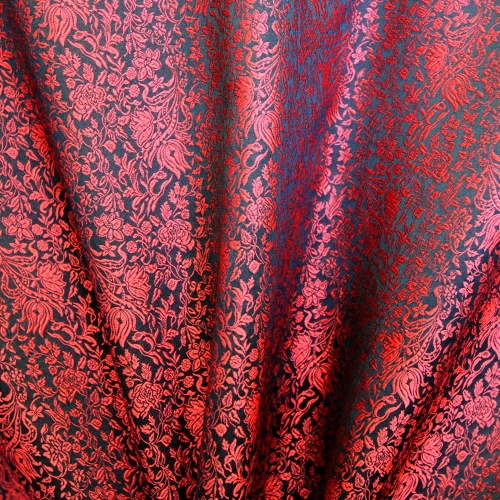 Sissekootud mustriga (jacquard) elegantne kunstsiidist kangas Art.620129